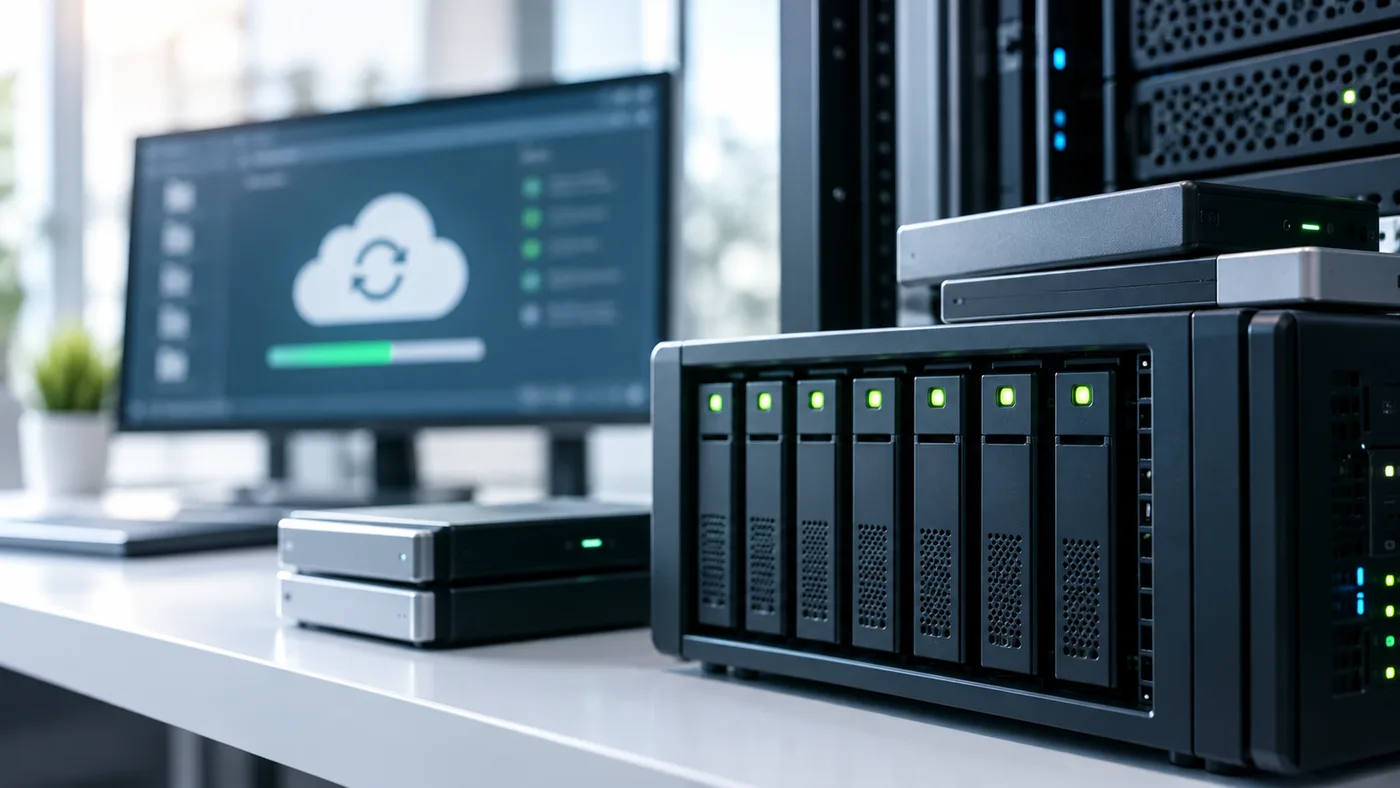 Sistema de almacenamiento NAS y copia de seguridad empresarial